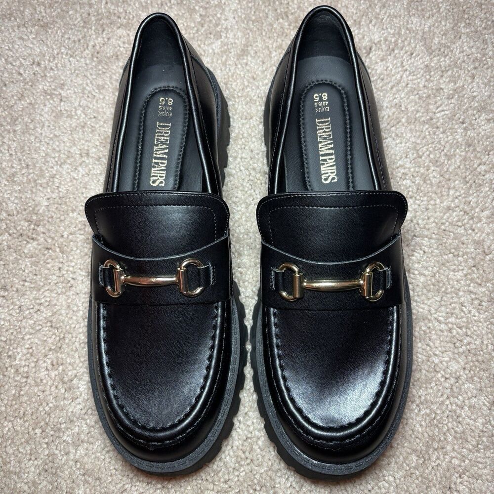 Dream Pairs Flat Slides Loafers Comfortable Slip On Shoes Women's 8.5